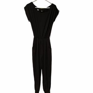 Angashion Black Jumpsuit Size Med NWT